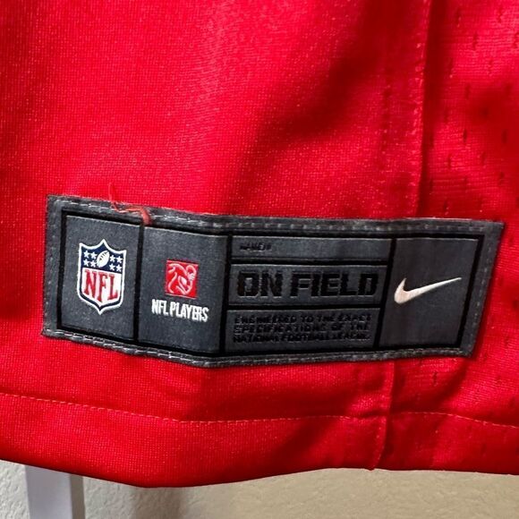 NWOT NIKE NFL Red White On Field Football Jersey #1- NCAA -  Size Small - Picture 4 of 8